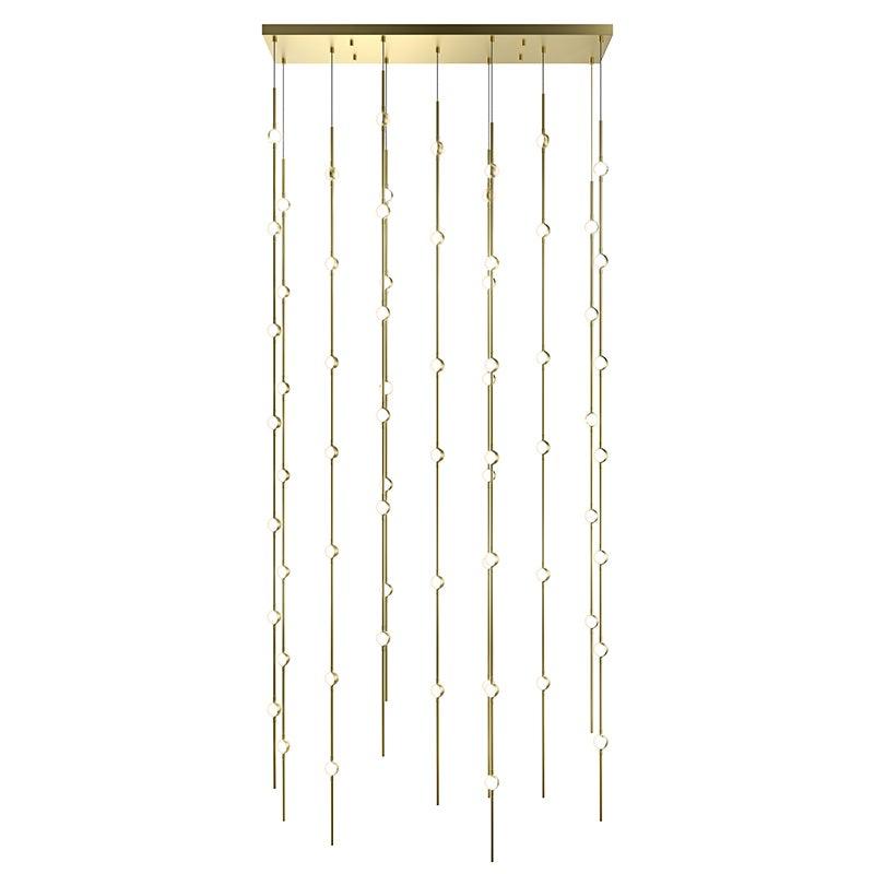 Sonneman Constellation SATIN BRASS 35.5W x 7.5L x 75H Pendant 2166.38W-27