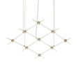 Sonneman Constellation SATIN NICKEL 66.75W x 28L x 1.5H Pendant 21Q13-RC3312-27