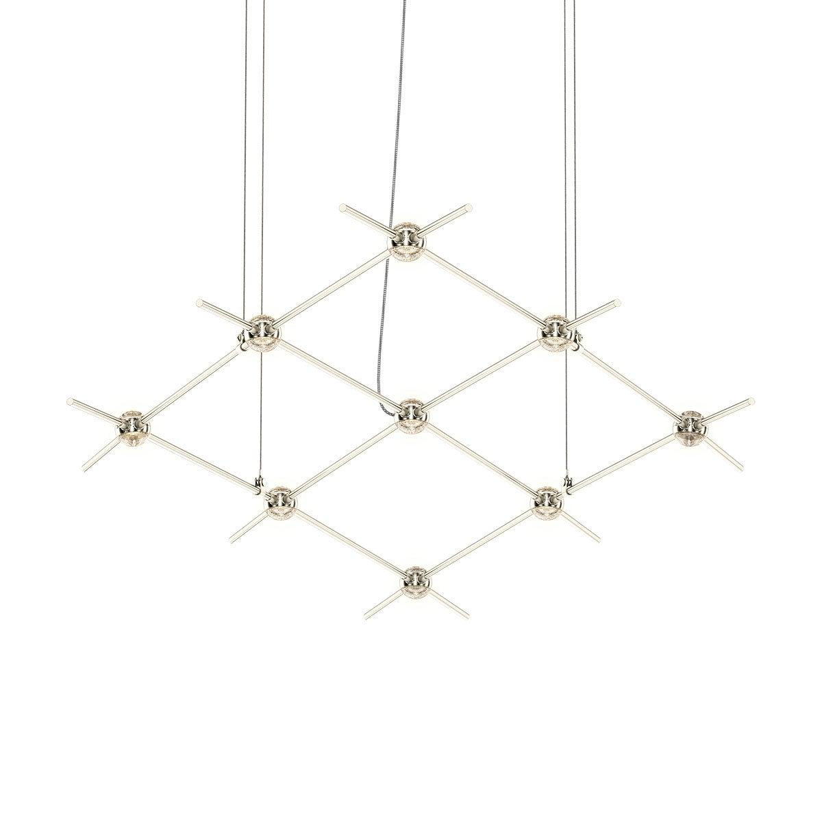 Sonneman Constellation SATIN NICKEL 66.75W x 28L x 1.5H Pendant 21Q13-RC3312-27