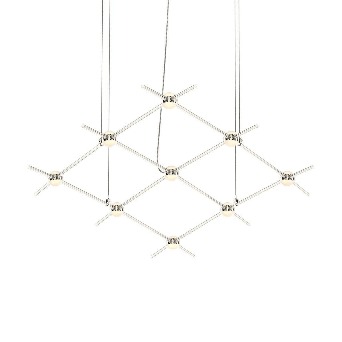 Sonneman Constellation SATIN NICKEL 66.75W x 28L x 1.5H Pendant 21Q13-RW3312