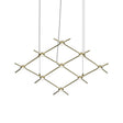Sonneman Constellation SATIN BRASS 66.75W x 28L x 1.5H Pendant 21Q38-RC3312-27