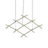 Sonneman Constellation SATIN BRASS 66.75W x 28L x 1.5H Pendant 21Q38-RC3312-27