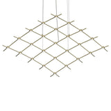Sonneman Constellation SATIN BRASS 121.75W x 50.5L x 1.5H Pendant 21Q38-RC5512-27