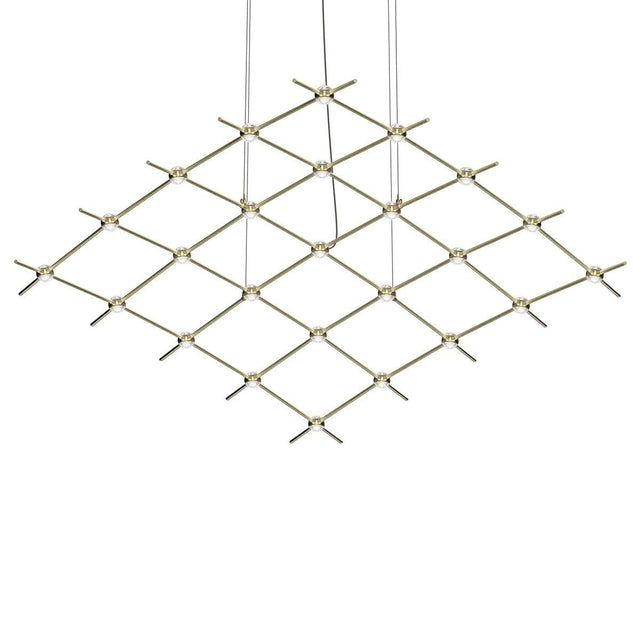 Sonneman Constellation SATIN BRASS 121.75W x 50.5L x 1.5H Pendant 21Q38-RC5512-27