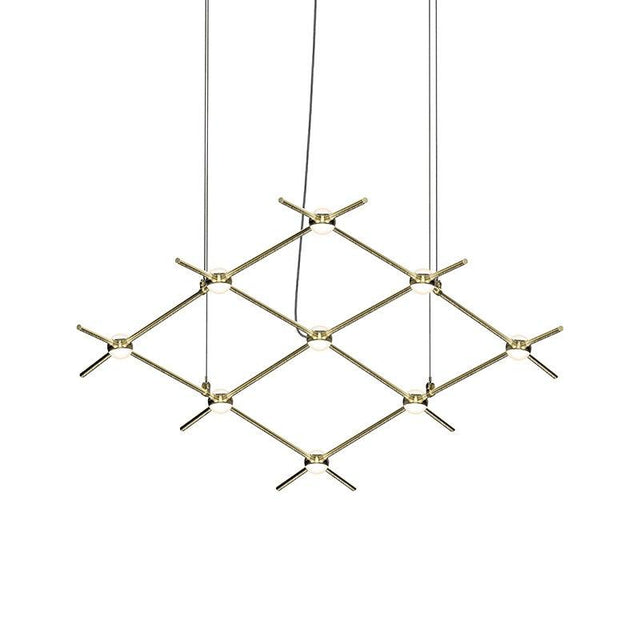 Sonneman Constellation SATIN BRASS 66.75W x 28L x 1.5H Pendant 21Q38-RW3312