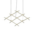 Sonneman Constellation SATIN BRASS 66.75W x 28L x 1.5H Pendant 21Q38-RW3312-27