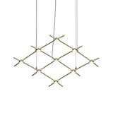 Sonneman Constellation SATIN BRASS 66.75W x 28L x 1.5H Pendant 21Q38-RW3312-27