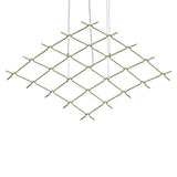 Sonneman Constellation SATIN BRASS 121.75W x 50.5L x 1.5H Pendant 21Q38-RW5512