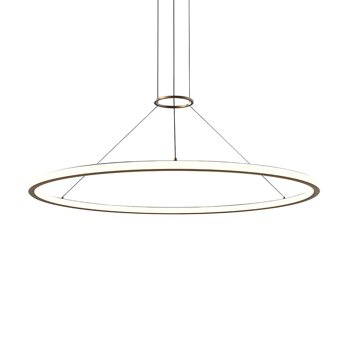 Sonneman Luna BRASS 49.5W x 1.75H Pendant 2234.14-27