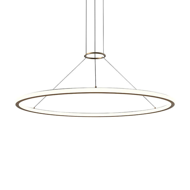 Sonneman Luna BRASS 49.5W x 1.75H Pendant 2234.14-27