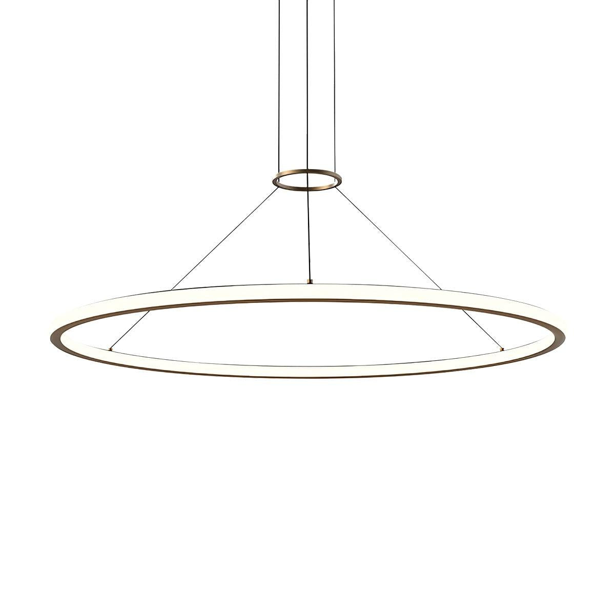Sonneman Luna BRASS 49.5W x 1.75H Pendant 2234.14-35