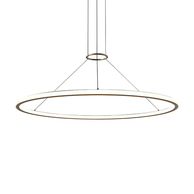 Sonneman Luna BRASS 49.5W x 1.75H Pendant 2234.14-35