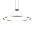 Sonneman Luna SATIN BLACK 49.5W x 1.75H Pendant 2234.25-35