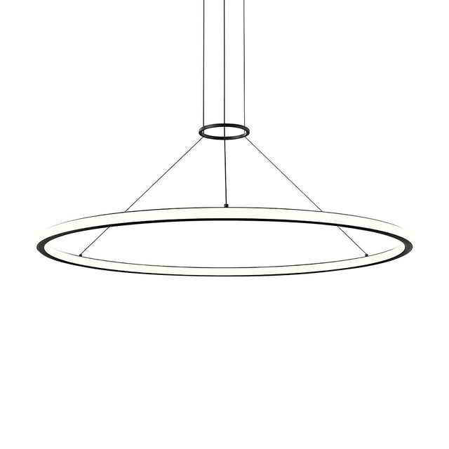 Sonneman Luna SATIN BLACK 49.5W x 1.75H Pendant 2234.25-35