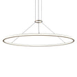 Sonneman Luna BRASS 61.5W x 1.75H Pendant 2235.14-27