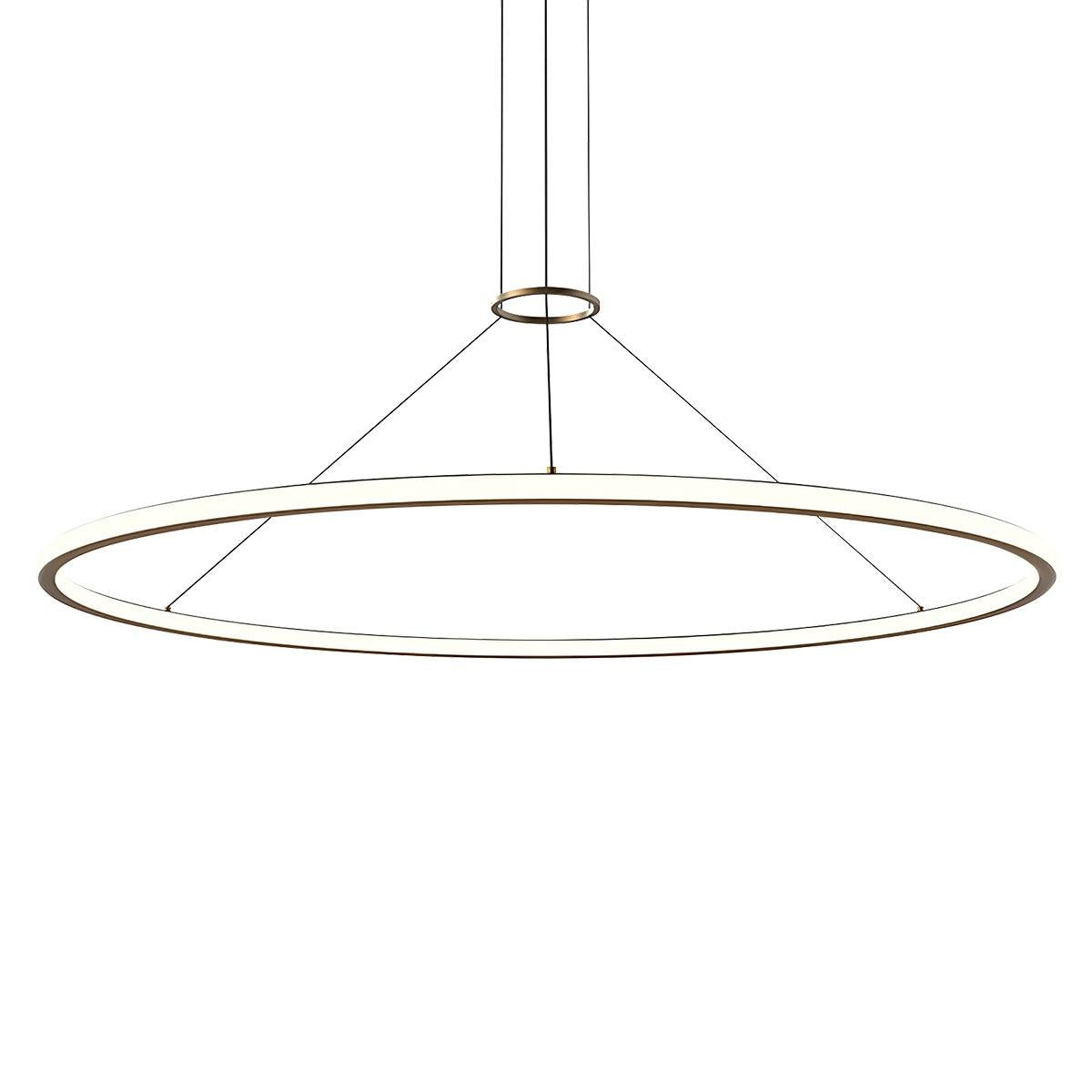 Sonneman Luna BRASS 61.5W x 1.75H Pendant 2235.14-35
