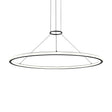 Sonneman Luna SATIN BLACK 49.5W x 1.75H Pendant 2234.25
