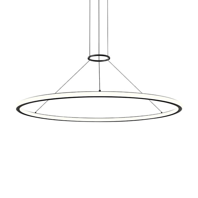 Sonneman Luna SATIN BLACK 49.5W x 1.75H Pendant 2234.25