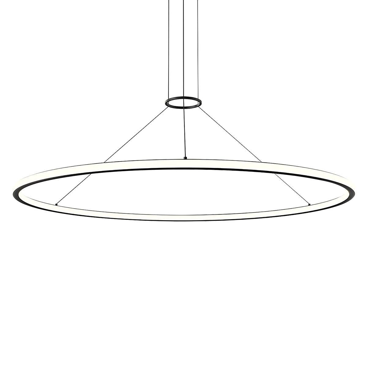 Sonneman Luna SATIN BLACK 61.5W x 1.75H Pendant 2235.25-27