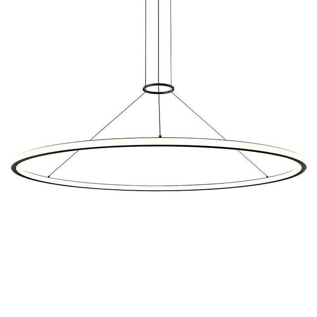 Sonneman Luna SATIN BLACK 61.5W x 1.75H Pendant 2235.25-27