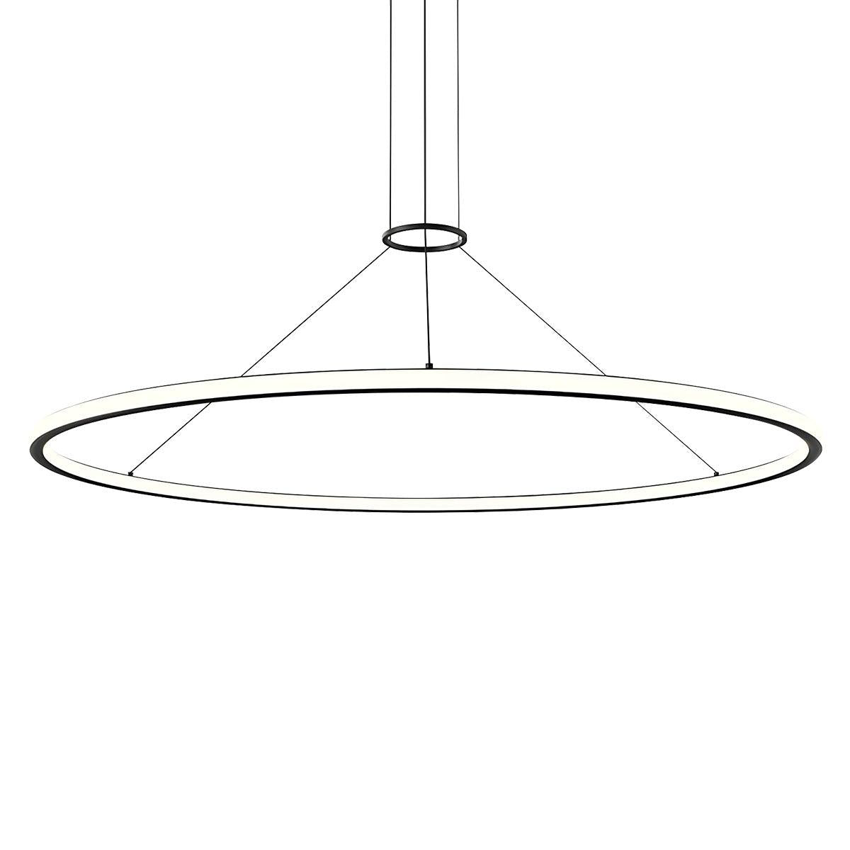 Sonneman Luna SATIN BLACK 61.5W x 1.75H Pendant 2235.25-35