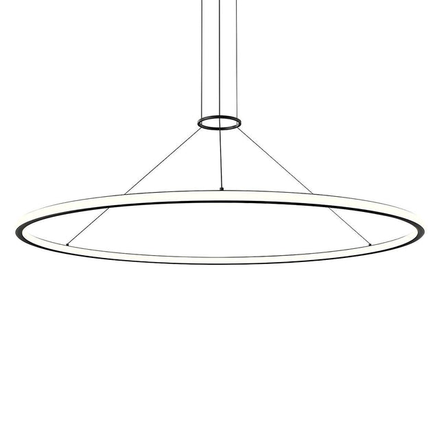 Sonneman Luna SATIN BLACK 61.5W x 1.75H Pendant 2235.25-35
