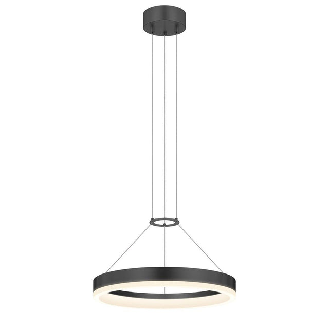 Sonneman Corona SATIN BLACK 15.75W x 2H Pendant 2313.25-J20