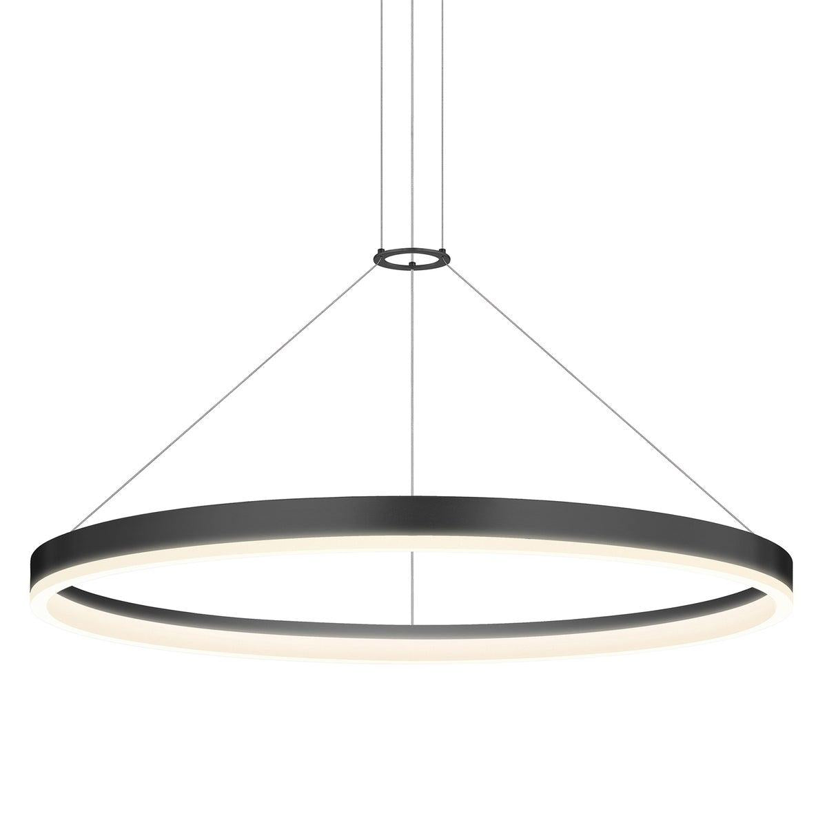 Sonneman Corona SATIN BLACK 31.5W x 2H Pendant 2317.25-35