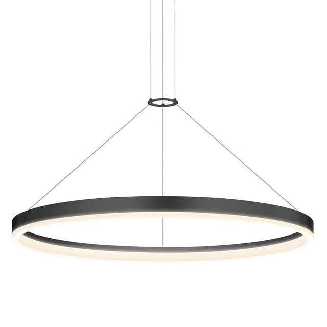 Sonneman Corona SATIN BLACK 31.5W x 2H Pendant 2317.25-35