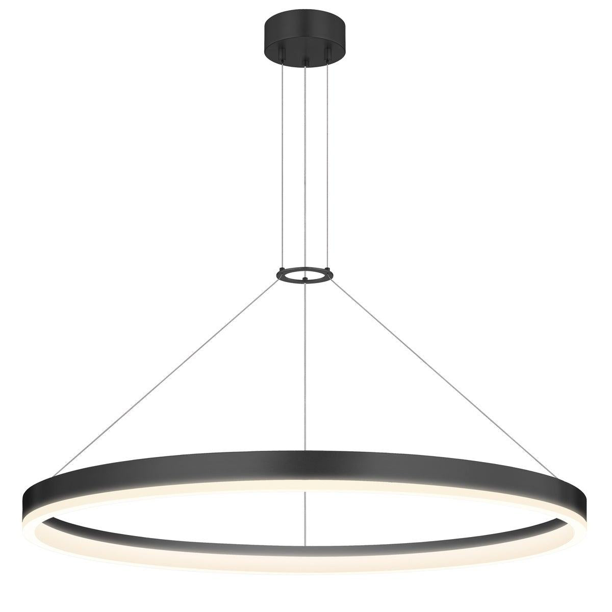 Sonneman Corona SATIN BLACK 31.5W x 2H Pendant 2317.25-J20