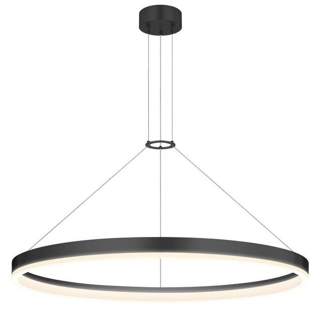 Sonneman Corona SATIN BLACK 31.5W x 2H Pendant 2317.25-J20