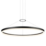 Sonneman Corona SATIN BLACK 48W x 2.5H Pendant 2318.25