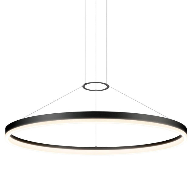 Sonneman Corona SATIN BLACK 48W x 2.5H Pendant 2318.25-J20