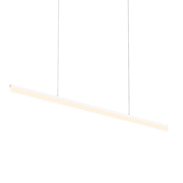 Sonneman Stiletto Satin White 59.5W x 0.75L x 1.75H Pendant 2348.03-J20