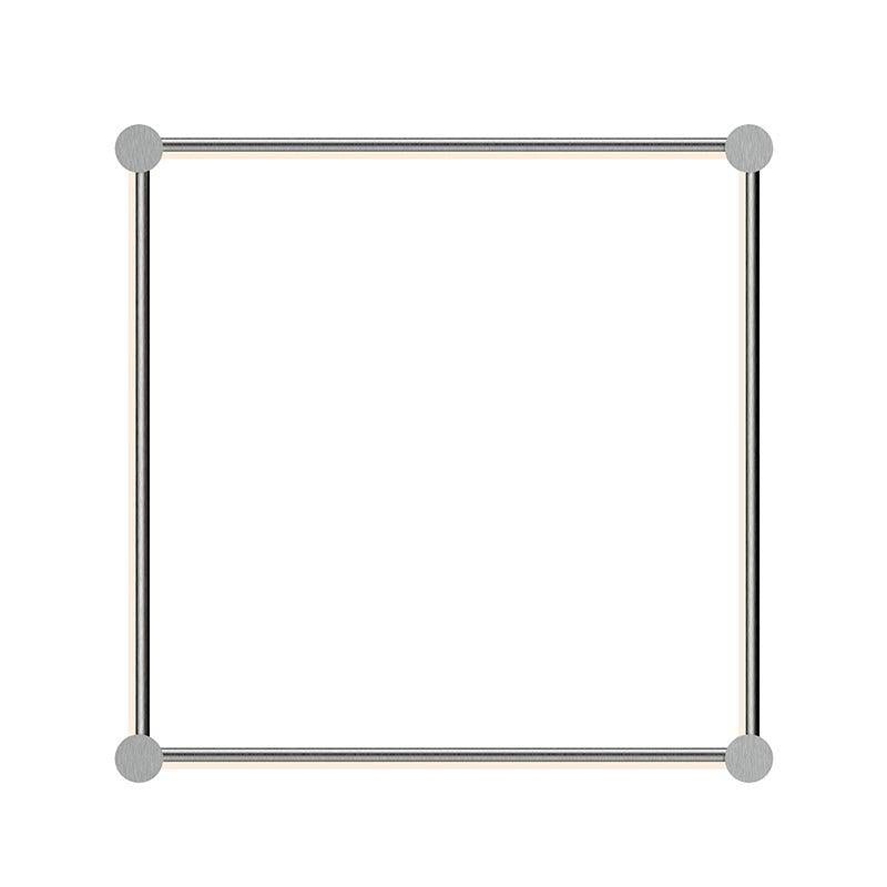 Sonneman Purolinear 360 Satin Chrome 26.75W x 26.75H Lighting 23QSCSR22R120PHA