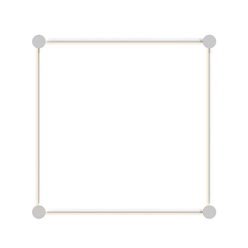 Sonneman Purolinear 360 Satin White 26.75W x 26.75H Lighting 23QSWSR22R120PHA