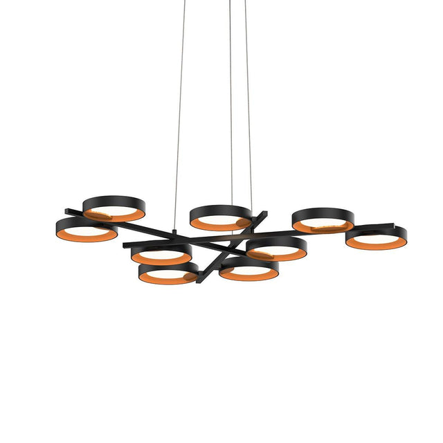 Sonneman Light Guide Ring SATIN BLACK 48.25W x 1.5H Pendant 2656.25A