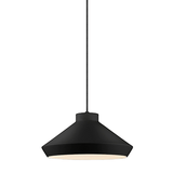 Sonneman Koma SATIN BLACK 15W x 7.25H Pendant 2752.25-E