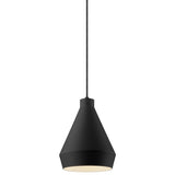 Sonneman Koma SATIN BLACK 9W x 11H Pendant 2750.25-E