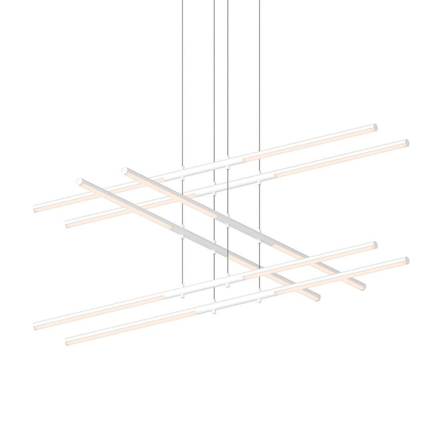 Sonneman Tik-Tak Satin White 47.5W x 47.5L x 0H Pendant 2803.03