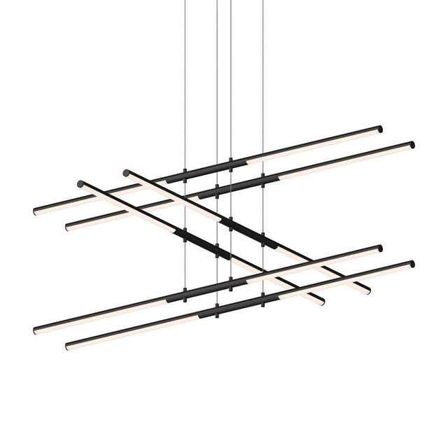 Sonneman Tik-Tak SATIN BLACK 47.5W x 47.5L x 0H Pendant 2803.25