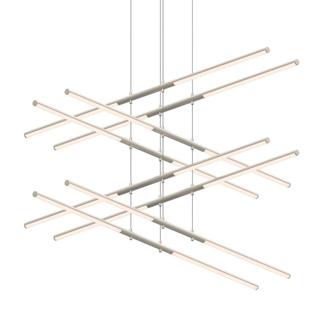 Sonneman Tik-Tak SATIN NICKEL 47.5W x 47.5L x 0H Pendant 2804.13