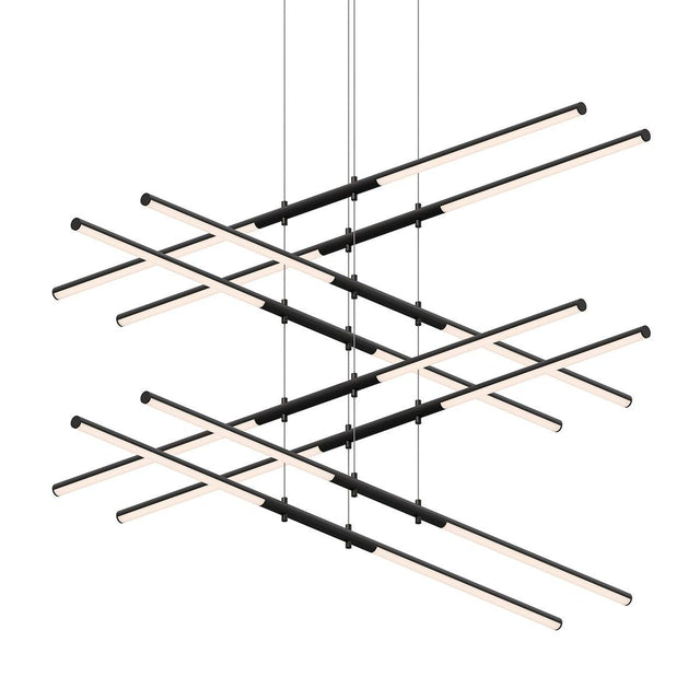 Sonneman Tik-Tak SATIN BLACK 47.5W x 47.5L x 0H Pendant 2804.25