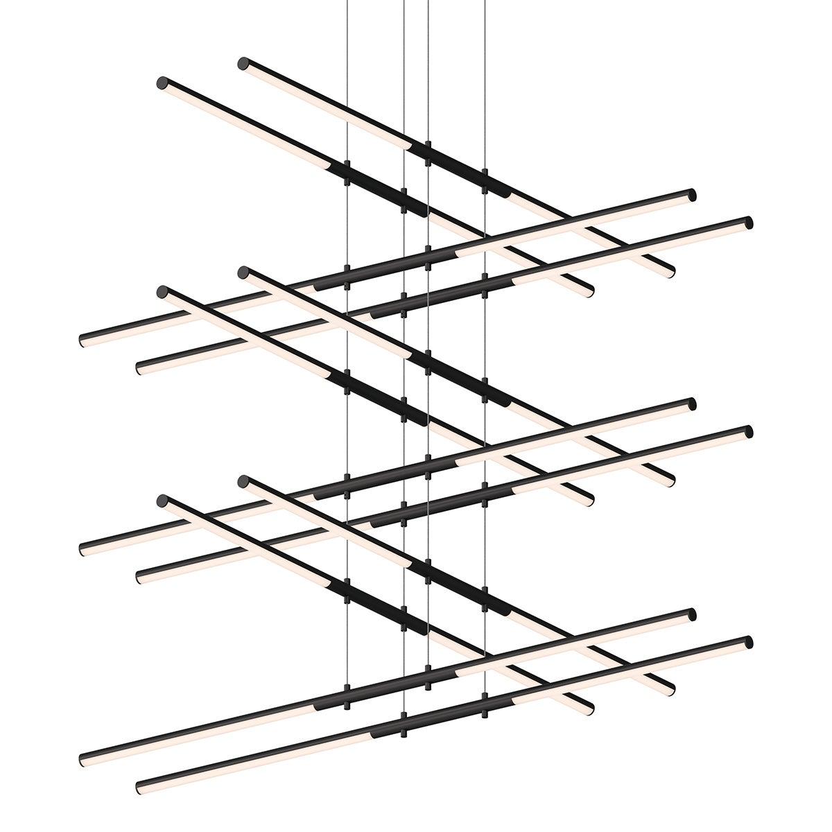 Sonneman Tik-Tak SATIN BLACK 47.5W x 47.5L x 0H Pendant 2806.25
