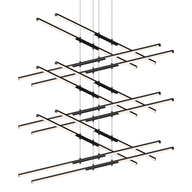 Sonneman Tik-Tak SATIN BLACK 47.5W x 47.5L x 0H Pendant 2806.25