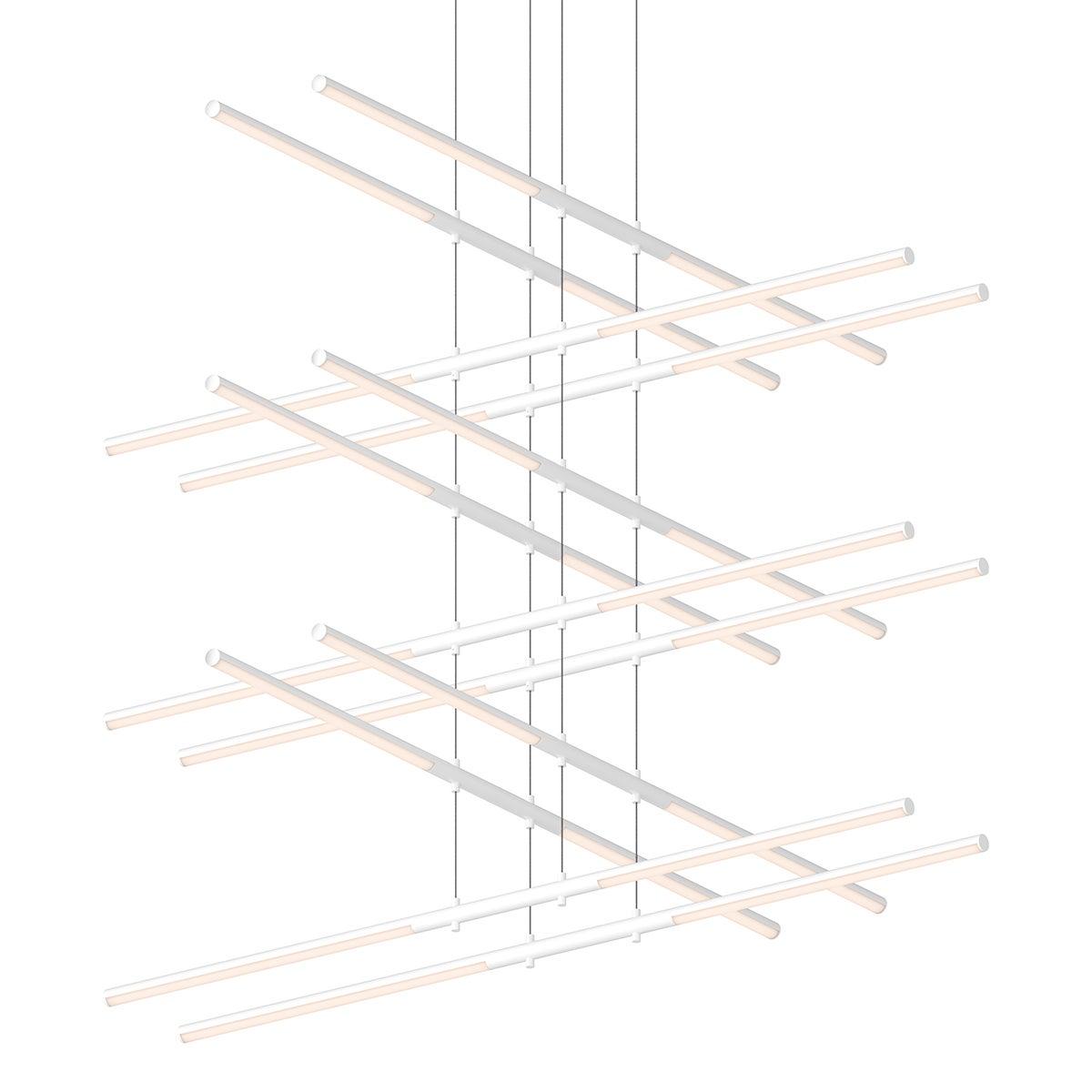 Sonneman Tik-Tak Satin White 47.5W x 47.5L x 0H Pendant 2806.03