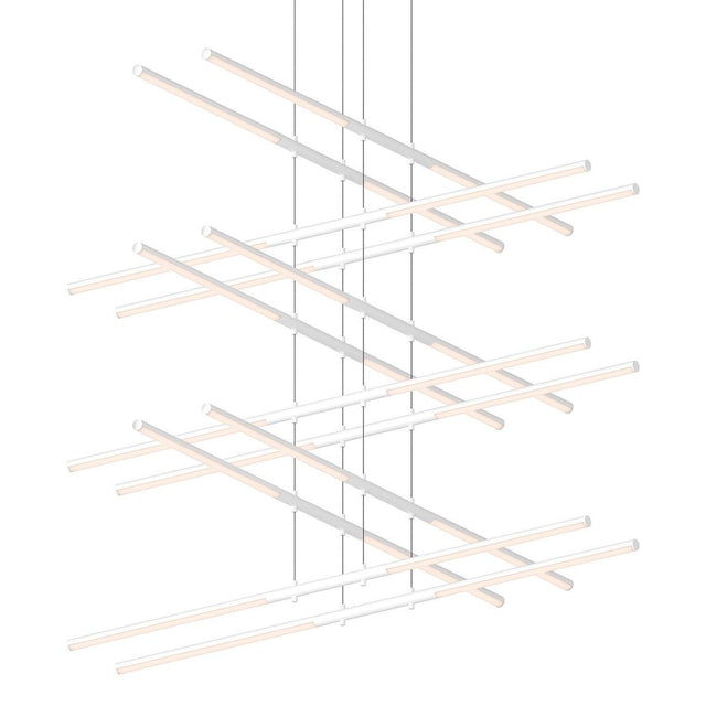 Sonneman Tik-Tak Satin White 47.5W x 47.5L x 0H Pendant 2806.03
