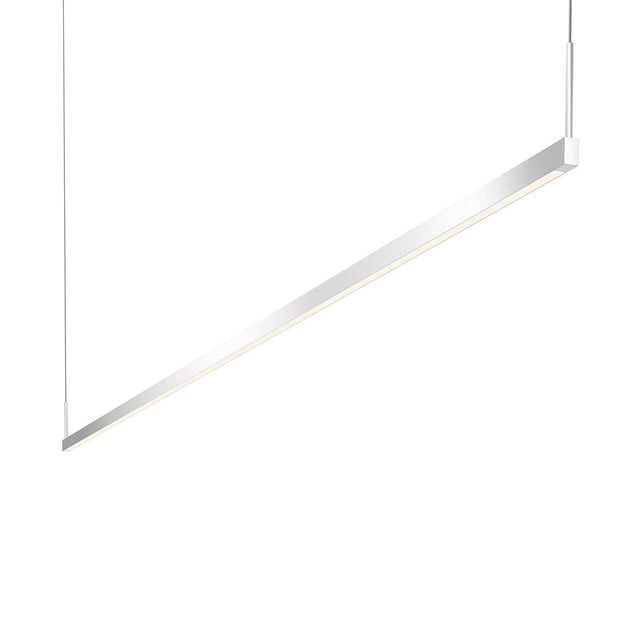 Sonneman Thin-Line Bright Satin Aluminum 96W x 0.75L x 5H Pendant 2818.16-8