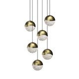 Sonneman Grapes BRASS 11.75W x 3.75H Pendant 2915.14-LRG