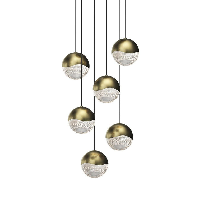 Sonneman Grapes BRASS 11.75W x 3.75H Pendant 2915.14-LRG